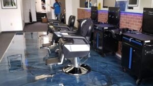 Photo of a barbershop